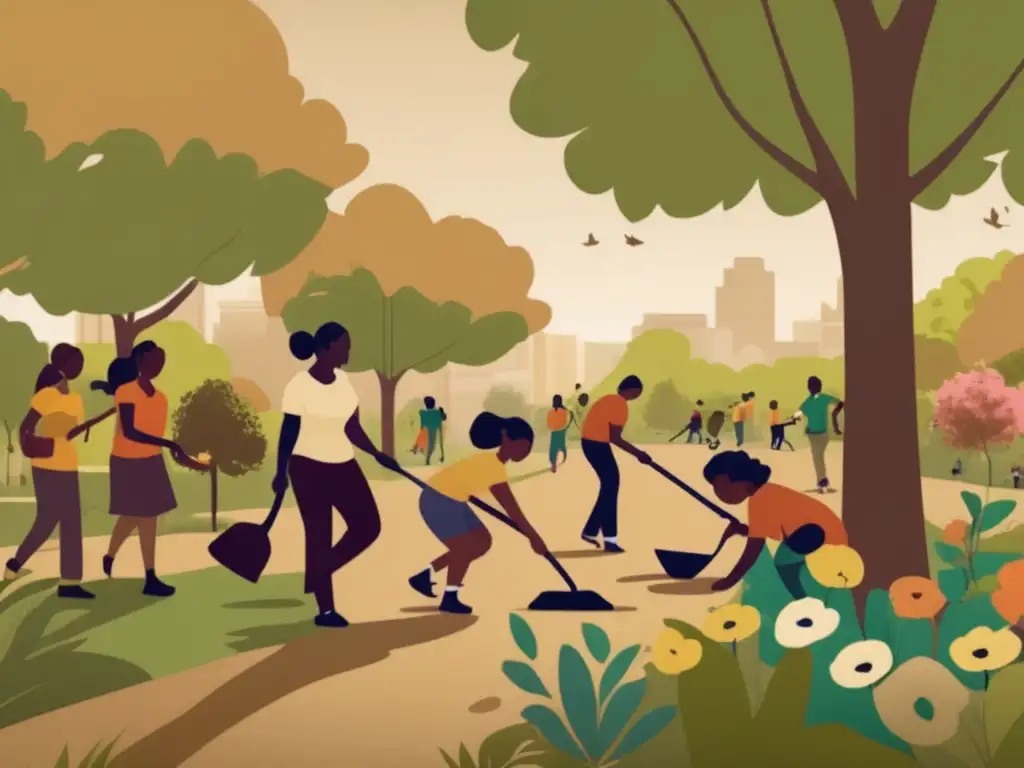 Voluntarios en acción: comunidad y bienestar Beneficios del voluntariado en la jubilación: Comunidad unida en acción, naturaleza vibrante y sonrisas contagiosas