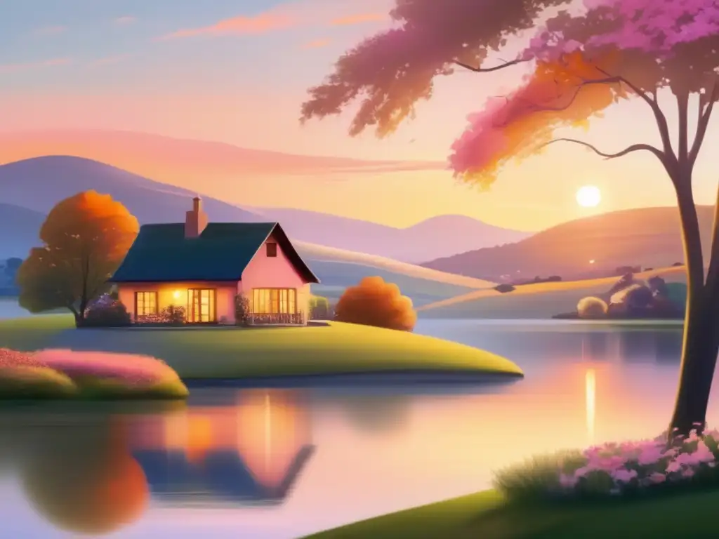 Un retiro tranquilo y sereno Planificación financiera jubilación integral: paisaje sereno de retiro ideal con pareja disfrutando tranquilamente