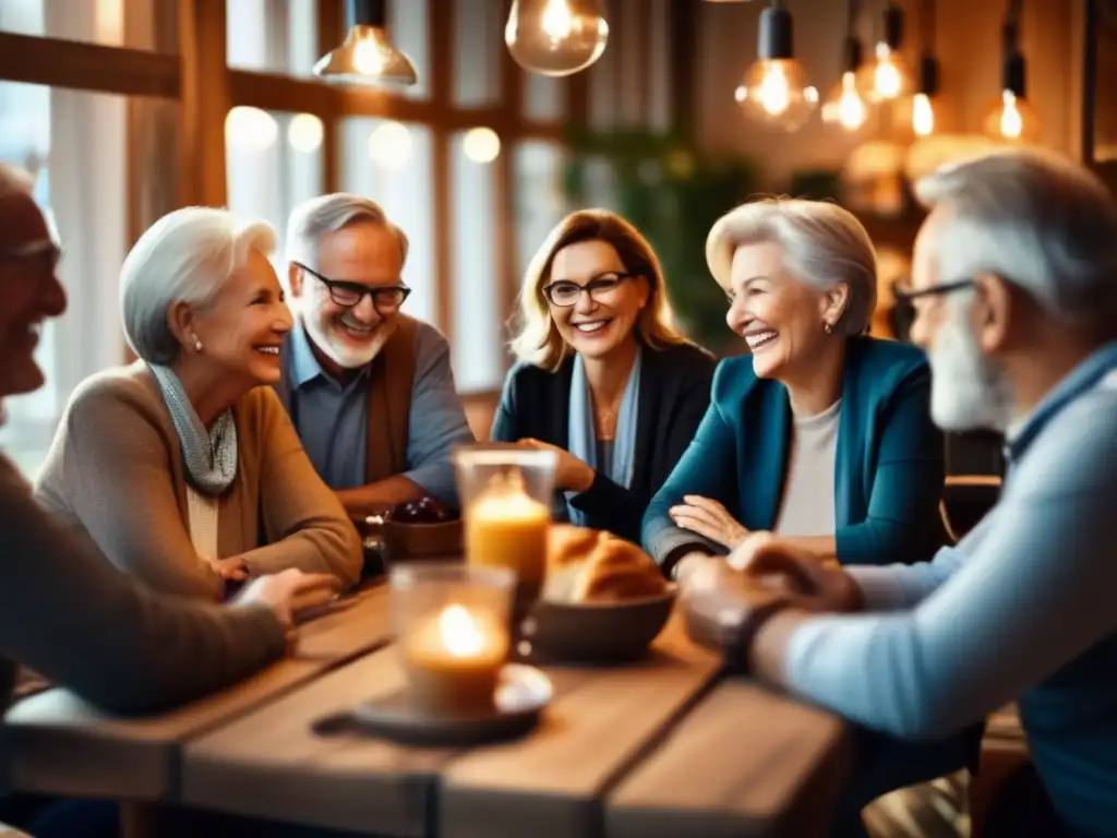Retirados emprendedores colaborando Imagen: Grupo jubilados discutiendo y planificando negocios colaborativos en la jubilación