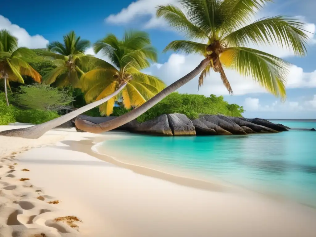 Retiro tranquilo en el Caribe Jubilación en el Caribe: Islas más atractivas - Playa paradisíaca con aguas turquesas, arena blanca y pareja relajándose bajo una cabana