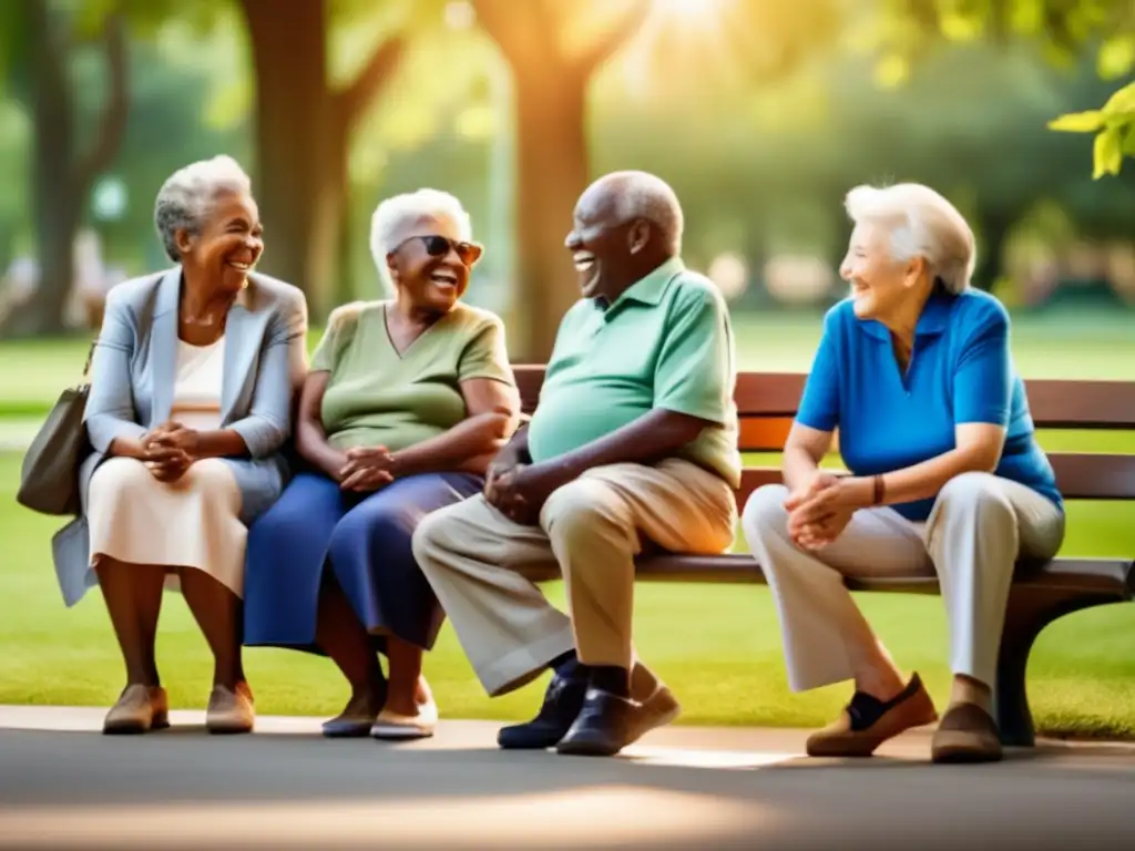 Conversación y conexión en el parque Longevidad y bienestar: Importancia de la colaboración comunitaria