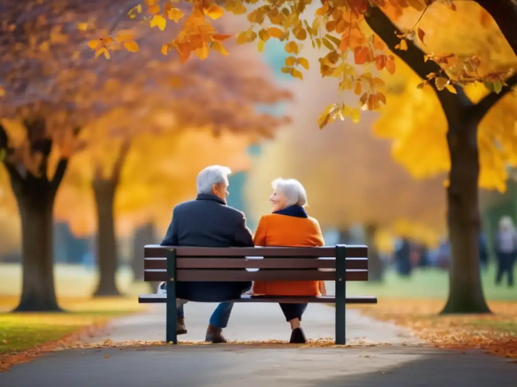 Pareja feliz disfrutando del retiro Pareja jubilada disfrutando del parque - Asesoramiento en jubilación personalizado