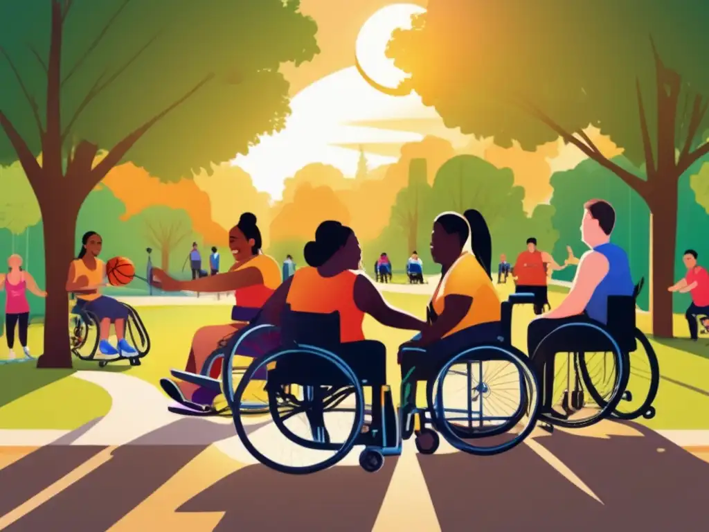 Inclusividad y alegría: Personas con discapacidades disfrutan de un emocionante juego de baloncesto en sillas de ruedas Personas con discapacidad disfrutan actividad recreativa - Derechos de jubilación y discapacidad
