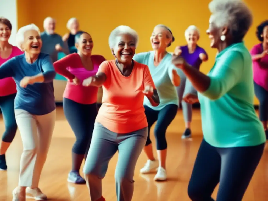 Clase de baile animada para personas mayores Retiro activo: Secretos de salud y felicidad